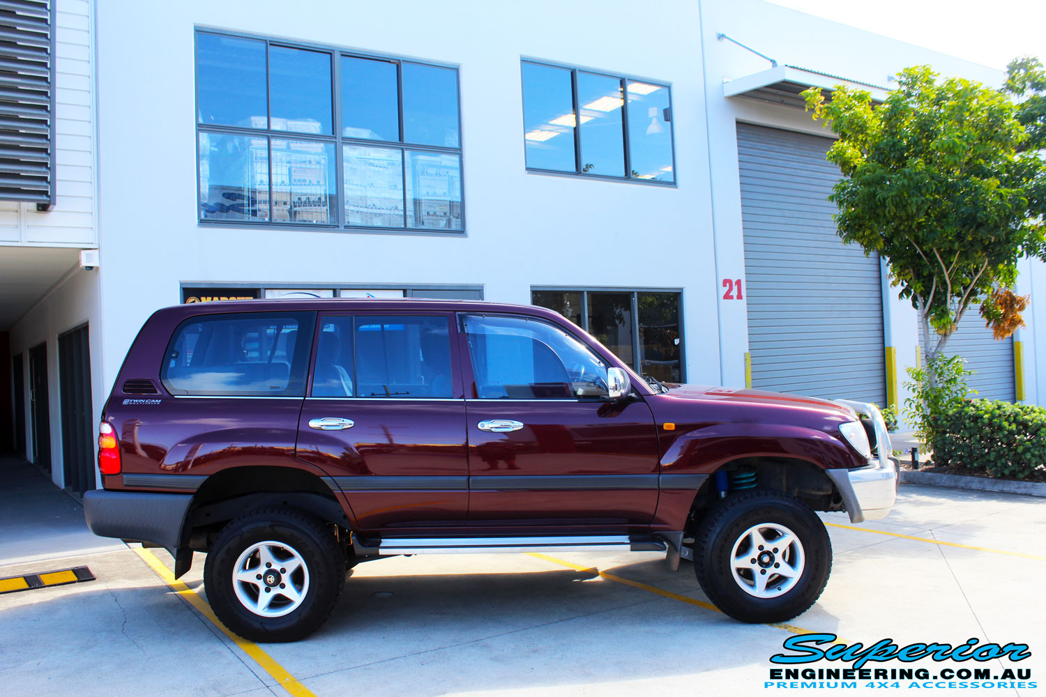 Toyota 105 Series Landcruiser Wagon Maroon 119160 Superior Customer Vehicles